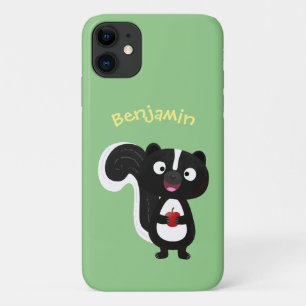 Süße glückliche Stinktier-Cartoon-Illustration Case-Mate iPhone Hülle