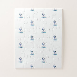 Süße glückliche weiße Enten-Rätsel