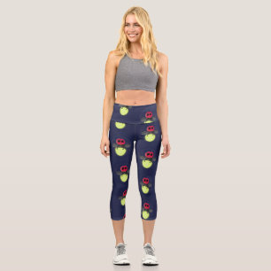 Süße Glühwürmer Feuerfliege Cartoon-Illustration Capri Leggings