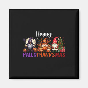 Süße Gnome Frohes Hallodanksmas Halloween Erntedan Magnet