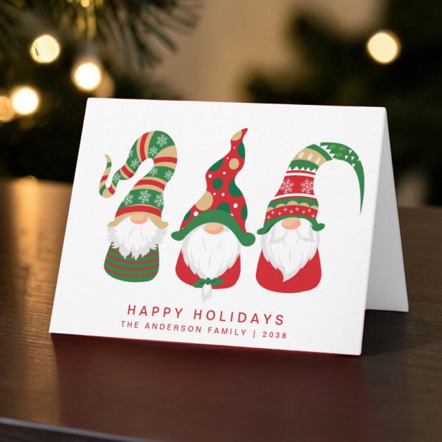 Süße Gnome Weihnachten (Christmas gnomes bring joy, laughter, and a touch of magic to your holiday season cards)