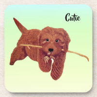 Süße Golden Doodle Untersetzer