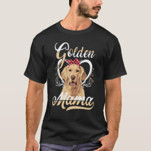 Süße Golden Retriever Hund Welpe Besitzerin Mama M T-Shirt