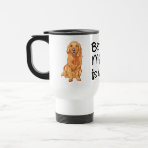Süße Golden Retriever Mama Welpen Hundeliebe Reisebecher