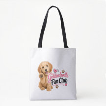 Süße Goldendoodle-Fan-Club-Tasche