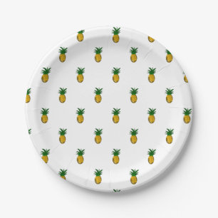 Süße goldene Ananas Pappteller