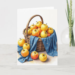 Süße Goldene Apfelkarte Karte