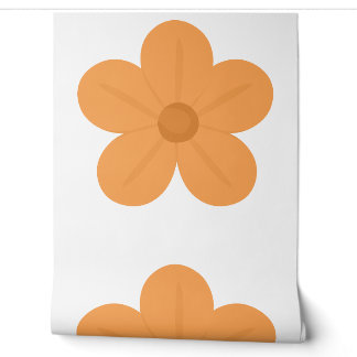Süße goldene Blüten-Blumenmuster-Tapete Tapete
