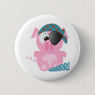 Süße Goofkins-Schweine-Pirat Button