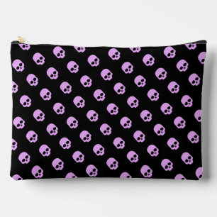 Süße Goth-Pink-Totenköpfe Zubehörtasche