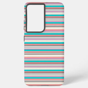 Süße graue aqua Streifen Samsung Galaxy Hülle