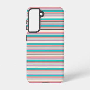 Süße graue aqua Streifen Samsung Galaxy Hülle