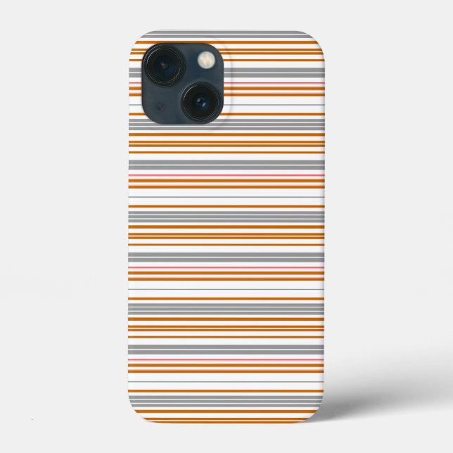 Süße graue braune Streifen Case-Mate iPhone Hülle (Rückseite)