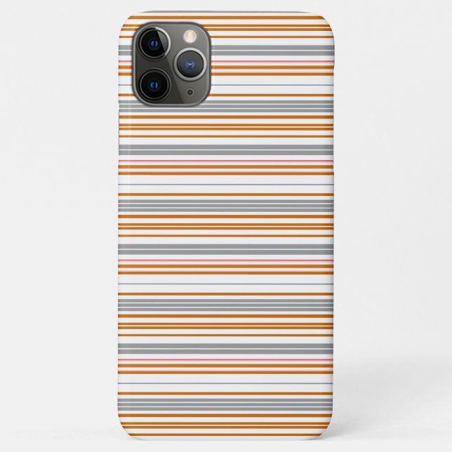 Süße graue braune Streifen Case-Mate iPhone Hülle (Rückseite)