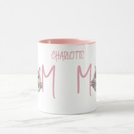 Süße graue Katze, deren Mutter Blush Mother's Day Tasse