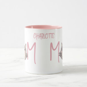 Süße graue Katze, deren Mutter Blush Mother's Day Tasse