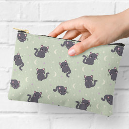 Süße Graue Katze Sage Reißverschlusstasche Zubehörtasche
