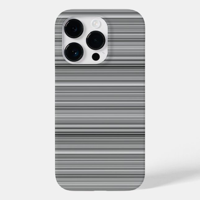 Süße graue Streifen Case-Mate iPhone 14 Pro Hülle (Rückseite)