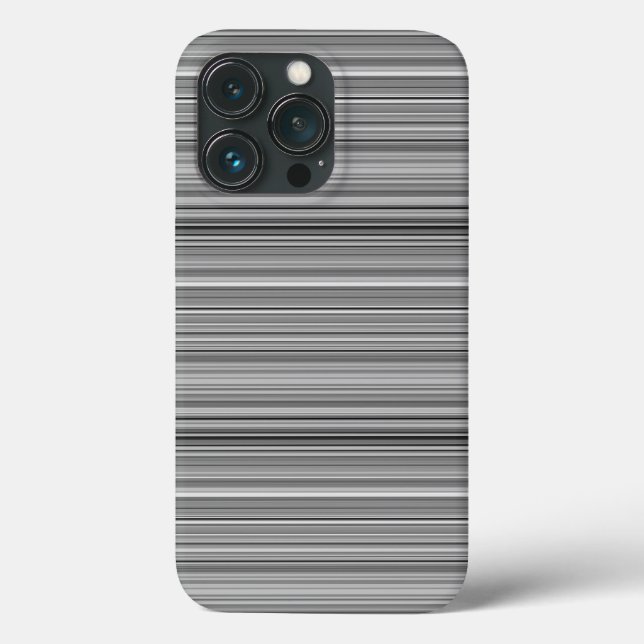 Süße graue Streifen Case-Mate iPhone Hülle (Rückseite)