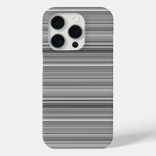 Süße graue Streifen Case-Mate iPhone Hülle (Rückseite)