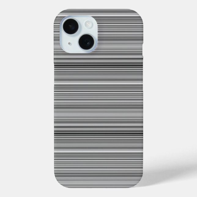 Süße graue Streifen Case-Mate iPhone Hülle (Rückseite)