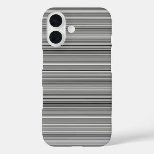 Süße graue Streifen iPhone 16 Hülle