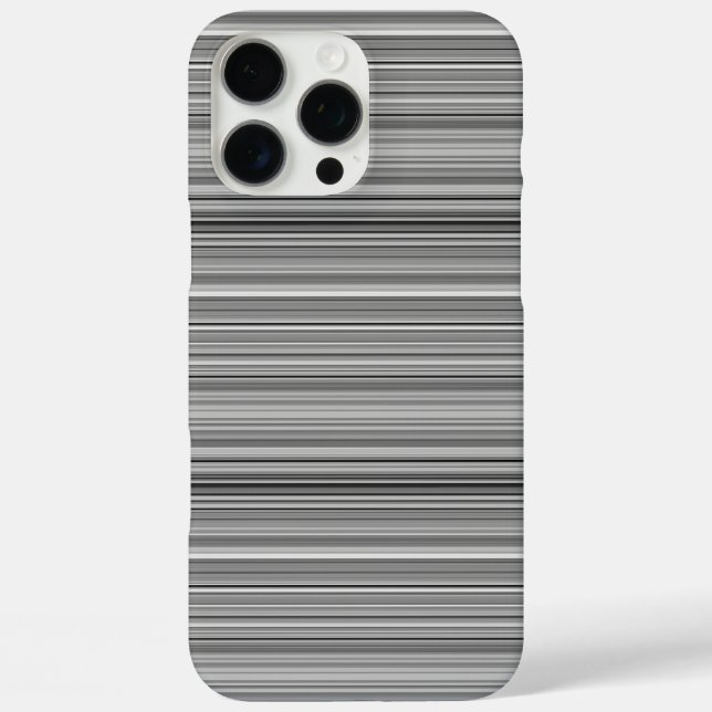 Süße graue Streifen iPhone 16 Pro Max Hülle (Rückseite)