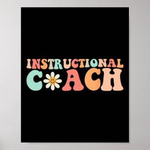 Süße Groovy-Ausbildungscoach-Crew Retro Zurück zur Poster