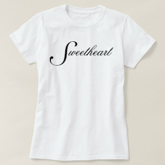 "Süße" grundlegende chic ästhetische Schrift T-Shirt