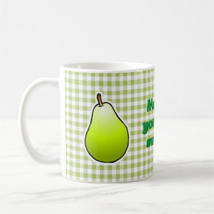 Süße grüne Birne Kaffeetasse