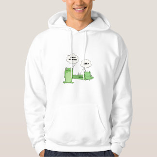 Süße grüne Cartoon-Funny-Hoodie für Männer Hoodie