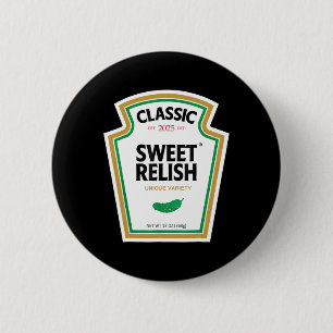 Süße grüne Gurken-Relish Lustiger DIY-Halloween-Ko Button