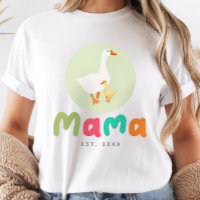 Süße grüne Mama-Gans Neutrale Babyparty