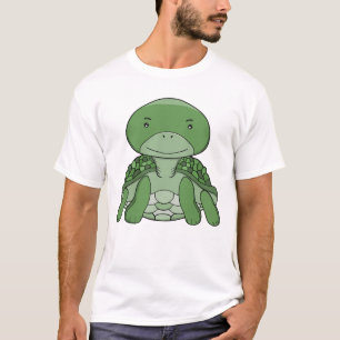 Süße grüne Schildkröte, bezauberndes Kawaii-Meeres T-Shirt