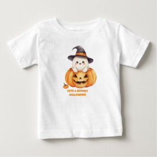 Süße Grusel-Saison Halloween-Geist-Kürbis-Kleinkin Baby T-shirt