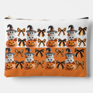 Süße Gruselige Coquette Halloween-Kürbis Zubehörtasche