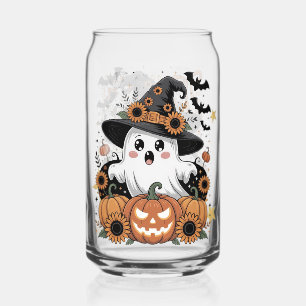 Süße gruselige Halloween-Elemente Glasdose Dosenglas