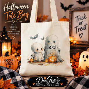 Süße gruselige Halloween-Geist-Tasche Tragetasche