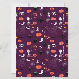 Süße Gruselige Halloween-Kunst Feiertagskarte