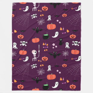 Süße Gruselige Halloween-Kunst Fleecedecke