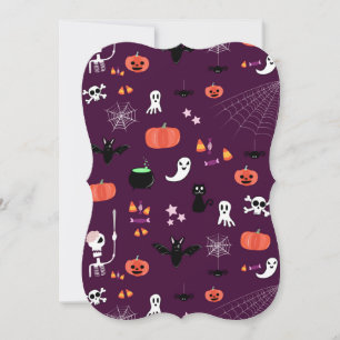 Süße gruselige Halloween-Kunst Karte