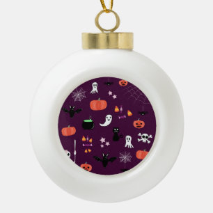 Süße Gruselige Halloween-Kunst Keramik Kugel-Ornament