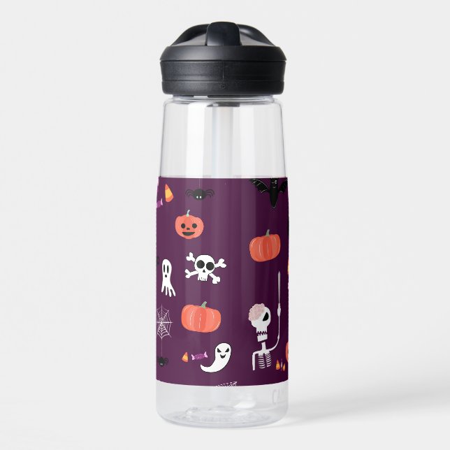 Süße Gruselige Halloween-Kunst Trinkflasche (Vorne)