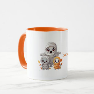 Süße gruselige Mumien Halloween Kaffeetasse