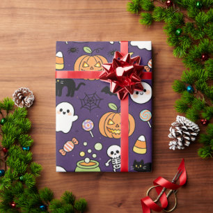 Süße gruselige Party-Geschenkverpackung, lustiger Geschenkpapier