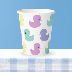 Süße Gummiente geschlechtsneutrale Babyparty Pappbecher