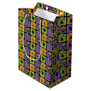 Süße Halloween-Charaktere Mittlere Geschenktüte
