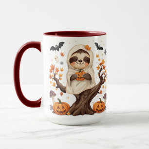 Süße Halloween-Faultier-Tasse: Gruseliges Faultier Tasse