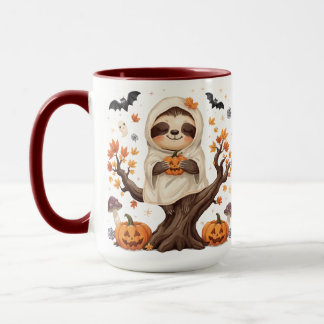 Süße Halloween-Faultier-Tasse: Gruseliges Faultier Tasse