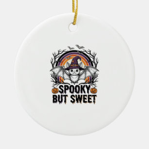Süße Halloween-Fledermaus Vintage Gravur Grusel-Sh Keramik Ornament